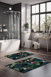 Mijölnir Juego de Alfombrillas de Baño CT-5302 de 2 Piezas Multicolor
